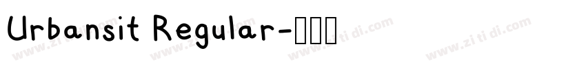 Urbansit Regular字体转换